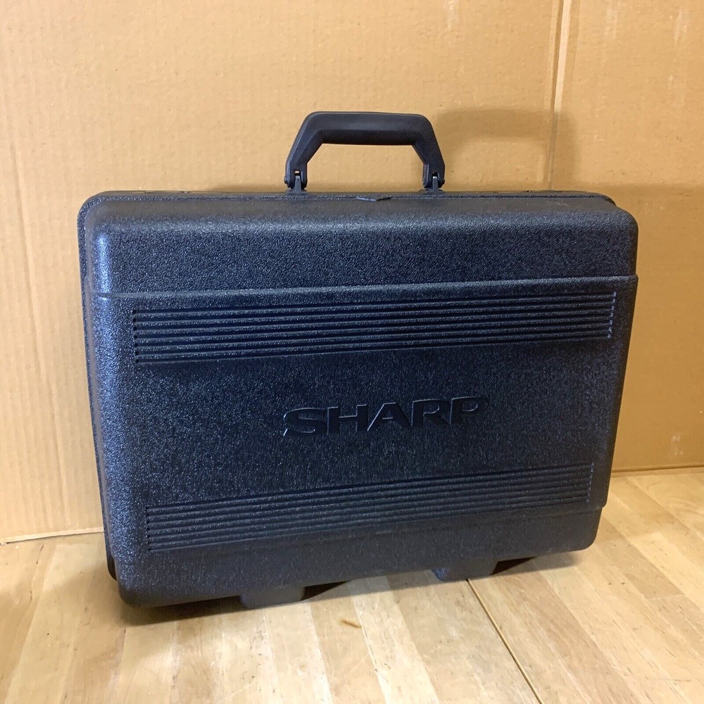Vintage Sharp Video Movie Camera Hard Plastic‎ Large Carrying Case Bag, 19"x15"